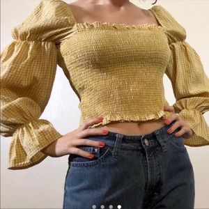 URBAN OUTFITTERS GINGHAM TOP